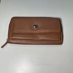 Nautica Brown Leather RFID Wallet
